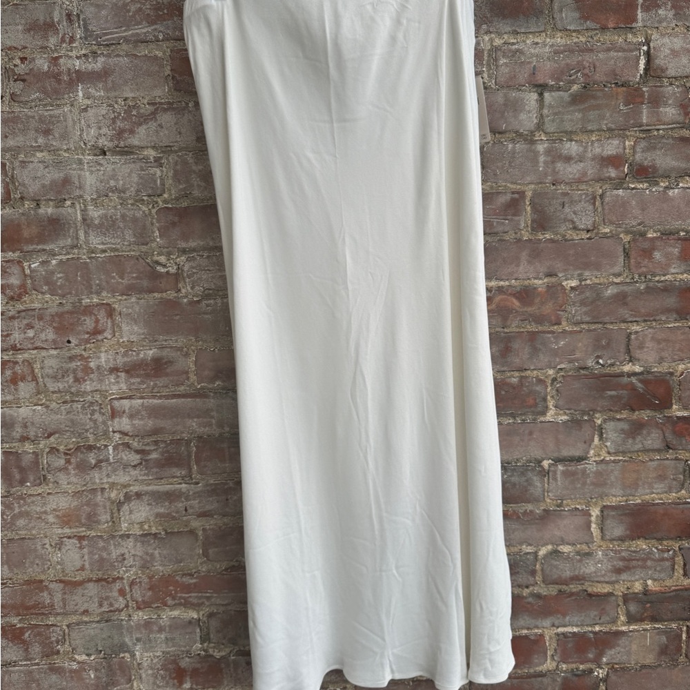 NWT Women’s Anthropologie Tilda Slip Skirt Ivory Cream Large - Picture 3 of 10